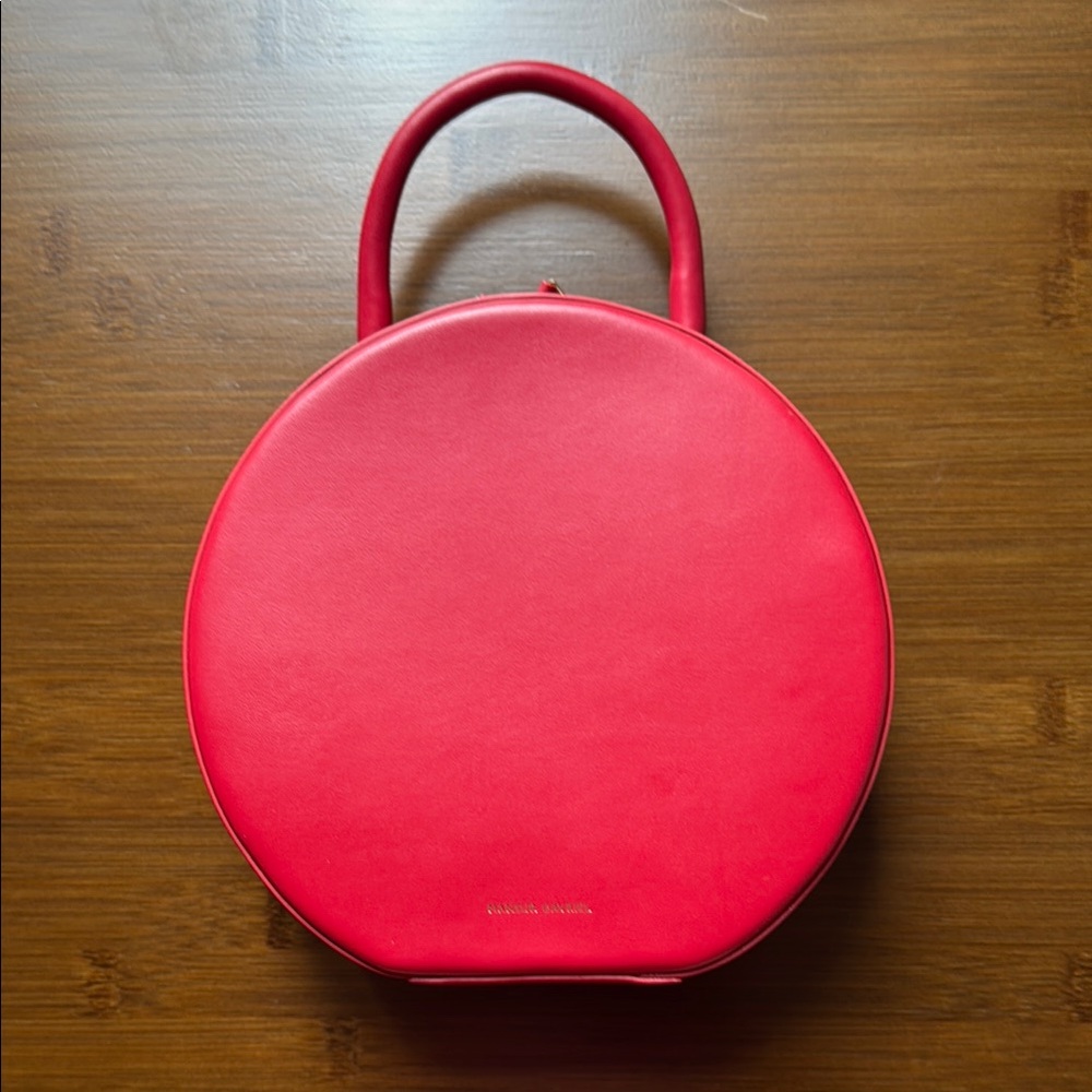 Mansur Gavriel Red Round Handbag